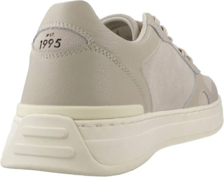 Liu Jo Leren Sneakers Beige Heren