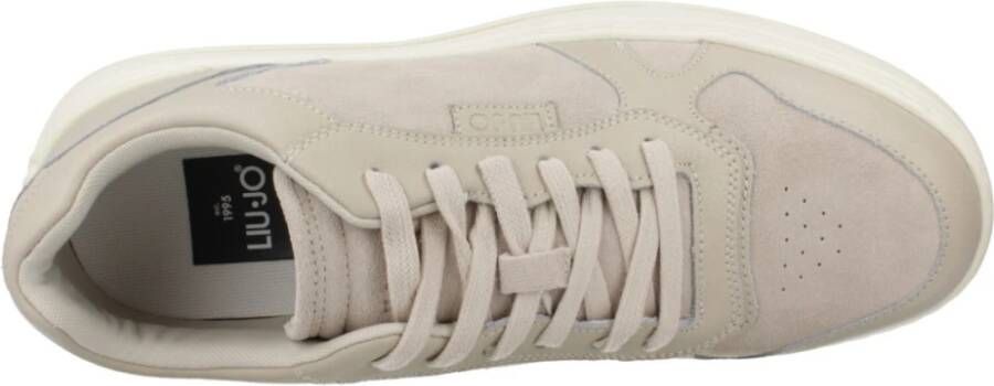 Liu Jo Leren Sneakers Beige Heren