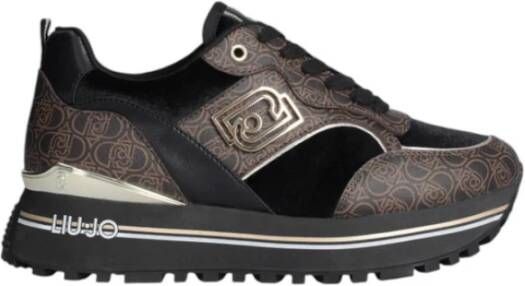 Liu Jo Maxi Wonder Lage Sneakers voor Dames Brown Dames