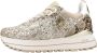 Liu Jo Maxi Wonder 01 leren sneakers beige glitter - Thumbnail 9