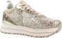 Liu Jo Maxi Wonder 01 leren sneakers beige glitter - Thumbnail 11