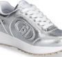 Liu Jo Metallic Platform Sneakers met Maxi Logo Gray Dames - Thumbnail 3