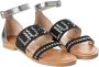 Liu Jo Moderne platte sandalen met metalen details Black Dames - Thumbnail 2