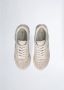 Liu Jo Monogram suède sneakers met metalen logo Beige Dames - Thumbnail 5