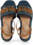 Liu Jo Platform Sandalen Sommer 04 met All Over Logo Blue Dames - Thumbnail 5