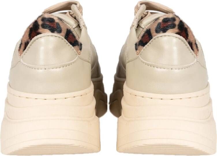 Liu Jo Platform Sneakers met Faux Fur Detail Beige Dames