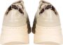 Liu Jo Platform Sneakers met Faux Fur Detail Beige Dames - Thumbnail 2