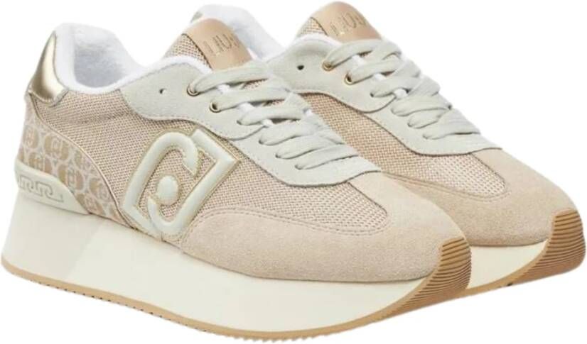 Liu Jo Platte Sneaker Sand Schoenen Beige Dames