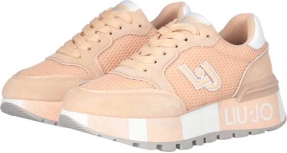 Liu Jo Powder Sneakers Trendy Casual Chic Pink Dames