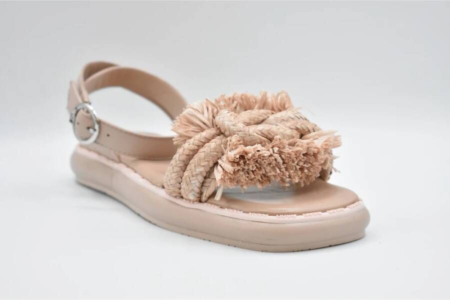 Liu Jo Roze Kant Platte Schoenen Ss22 Beige Dames