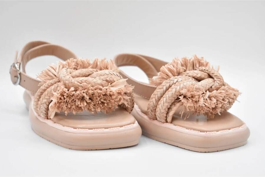 Liu Jo Roze Kant Platte Schoenen Ss22 Beige Dames