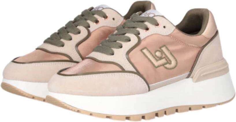 Liu Jo Roze Platte Schoenen Sneakers Pink Dames