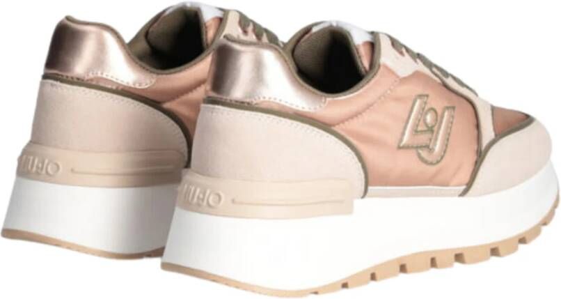 Liu Jo Roze Platte Schoenen Sneakers Pink Dames