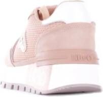 Liu Jo Roze Sport Sneakers Suède Mesh Pink Dames