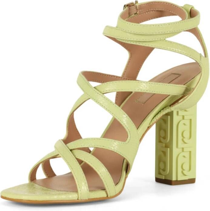 Liu Jo Serena 18 Slangenprint Sandalen Green Dames