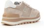 Liu Jo Beige Lage Sneakers met Leren Afwerking en Mesh Panelen Beige Dames - Thumbnail 15