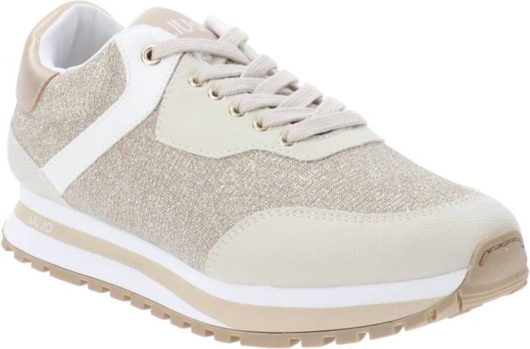 Liu Jo Similpelle en Tessuto Sneakers Beige Dames