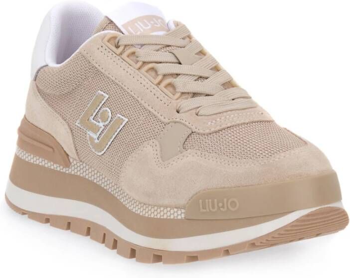 Liu Jo Stijlvolle Herensneakers Beige Heren