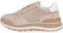 Liu Jo Beige Lage Sneakers met Leren Afwerking en Mesh Panelen Beige Dames - Thumbnail 10