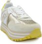 Liu Jo Plateau Dames Sneakers Leer Lamb Light Gold - Thumbnail 12