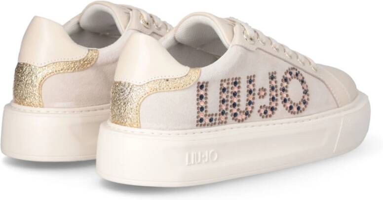 Liu Jo Sneakers met geperforeerd bovenwerk en studs Beige Dames