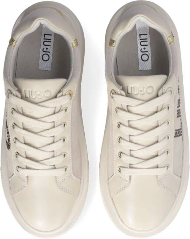 Liu Jo Sneakers met geperforeerd bovenwerk en studs Beige Dames