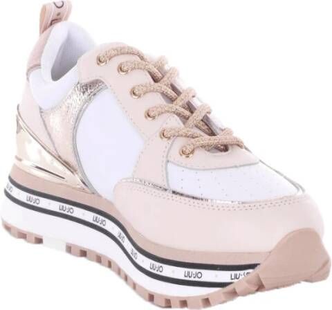 Liu Jo Leren vetersneakers Roze Dames