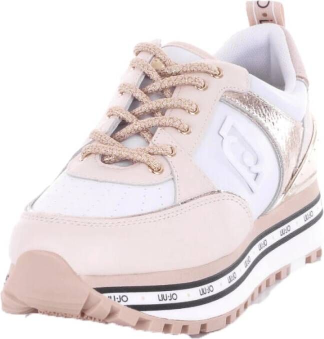 Liu Jo Leren vetersneakers Roze Dames