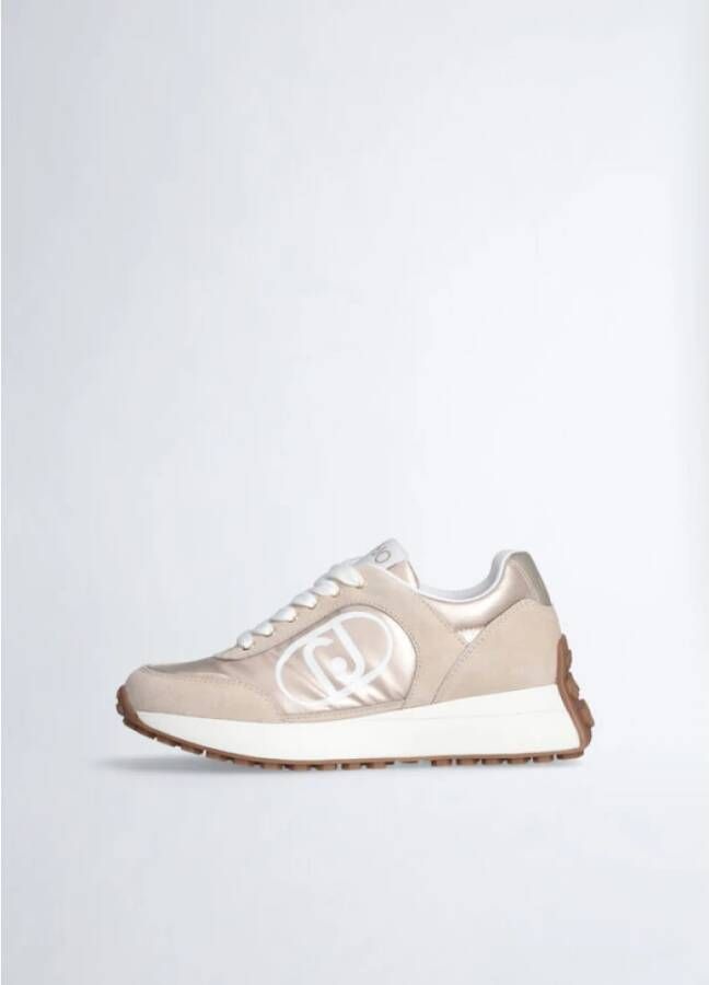 Liu Jo Sneakers van suède en nylon voor vrouwen Beige Dames