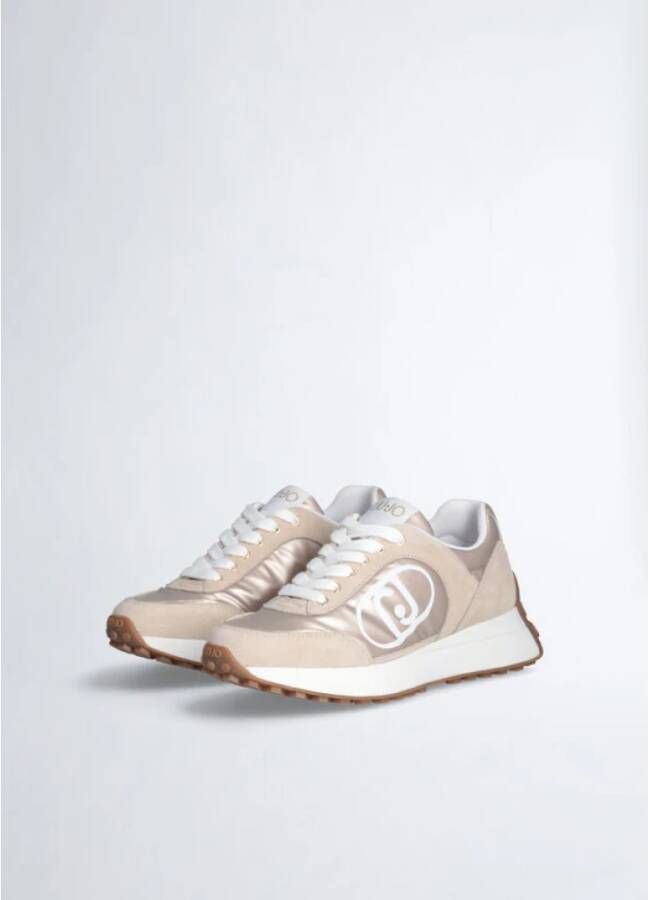 Liu Jo Sneakers van suède en nylon voor vrouwen Beige Dames