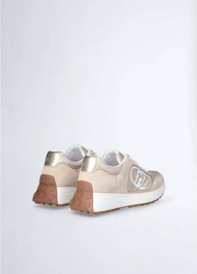 Liu Jo Sneakers van suède en nylon voor vrouwen Beige Dames