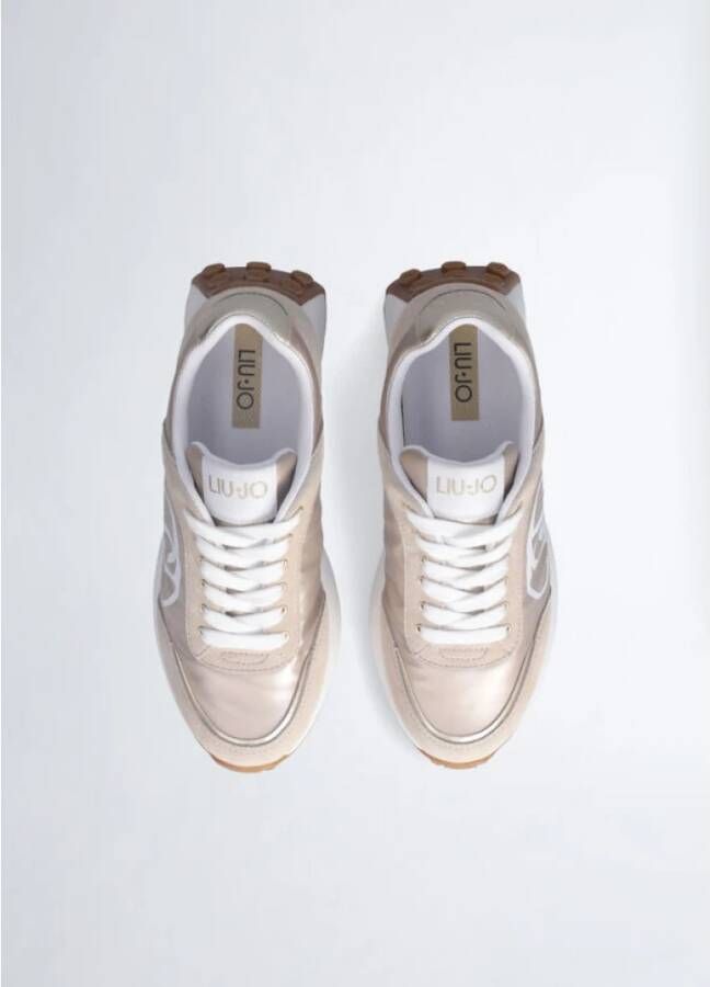 Liu Jo Sneakers van suède en nylon voor vrouwen Beige Dames