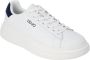 Liu Jo Witte leren vetersneakers met rubberen zool White Heren - Thumbnail 9