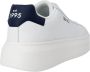 Liu Jo Witte leren vetersneakers met rubberen zool White Heren - Thumbnail 11