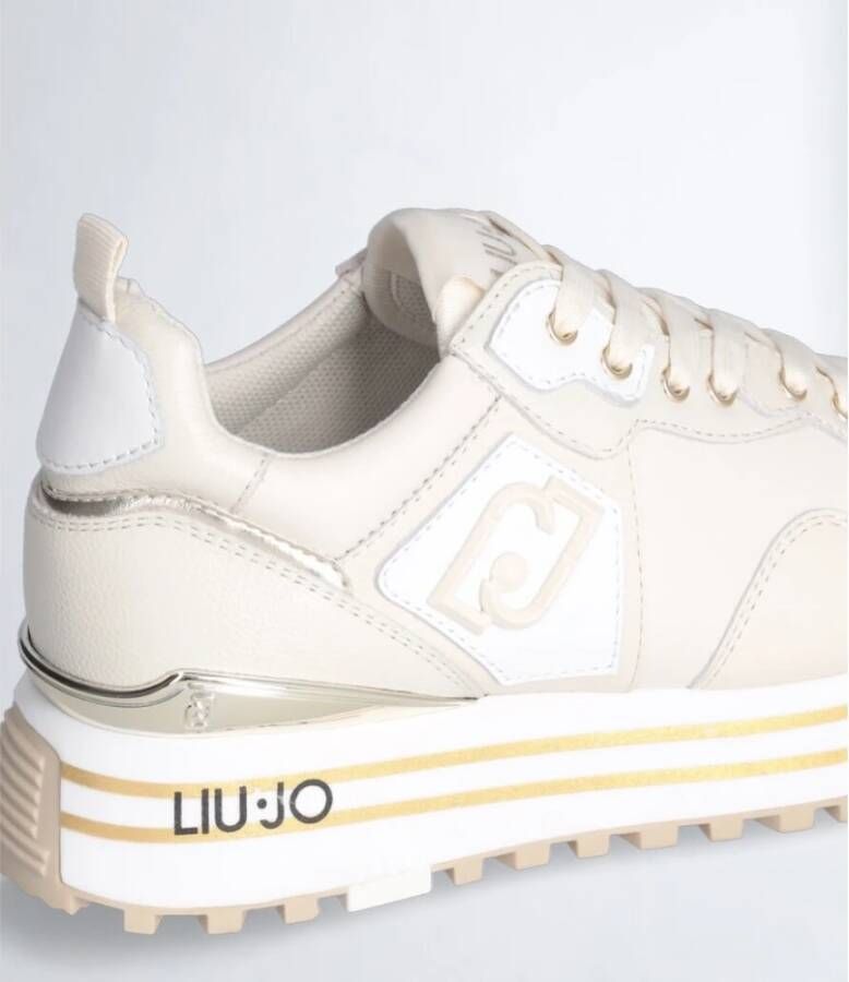 Liu Jo Maxi Wonder 01 Sneaker Milk Gold Wit Heren