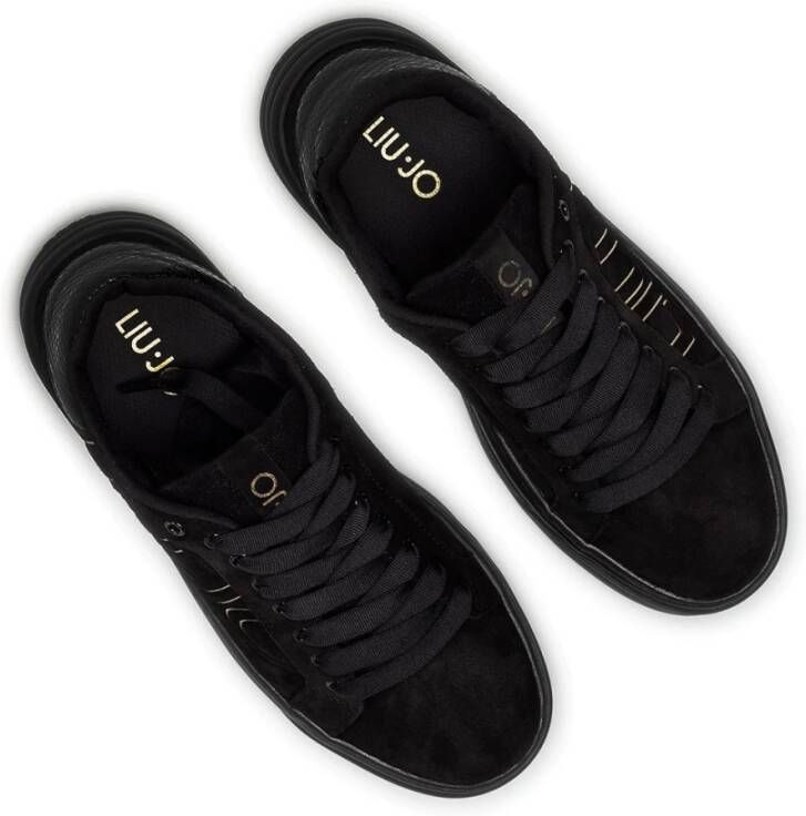 Liu Jo Cleo 09 Px002 Sneakers Zwart Leer en Stof Zwart Dames