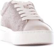 Liu Jo Sportieve Leren Sneakers met Metalen Details Beige Dames