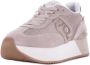 Liu Jo Sportieve Suède Sneakers met Mesh Details Beige Dames - Thumbnail 22