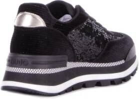 Liu Jo Sportieve Zwarte Sneakers met Pailletten Black Dames