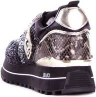 Liu Jo Sportieve Zwarte Sneakers met Zijlogo Black Dames