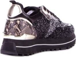 Liu Jo Sportieve Zwarte Sneakers met Zijlogo Black Dames