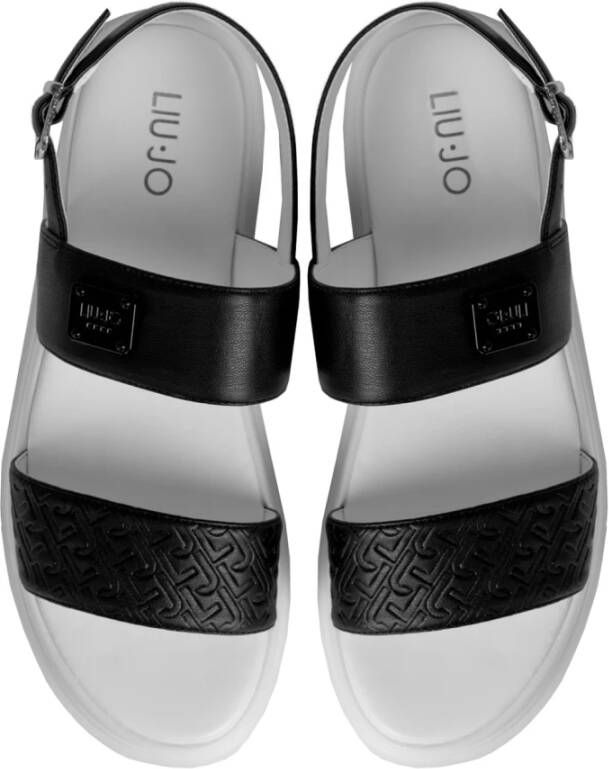 Liu Jo Stijlvolle Gesp Sandalen Black Dames