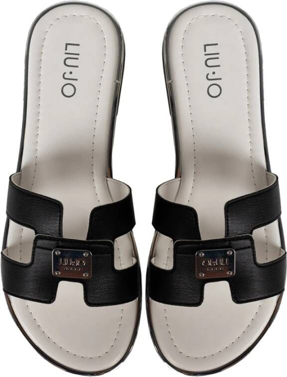 Liu Jo Stijlvolle Instap Sandalen Black Dames