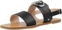 Liu Jo Stijlvolle Platte Sandalen Black Dames - Thumbnail 3