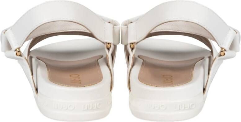 Liu Jo Stijlvolle Velcro Sandalen White Dames