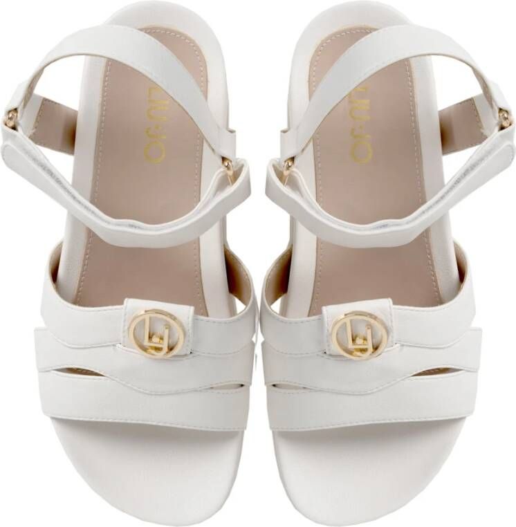 Liu Jo Stijlvolle Velcro Sandalen White Dames