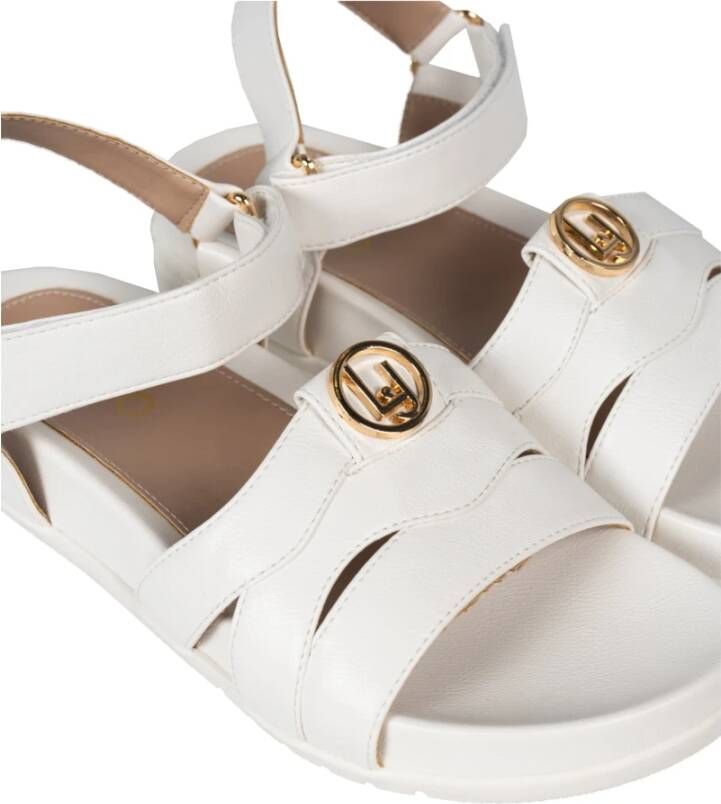 Liu Jo Stijlvolle Velcro Sandalen White Dames