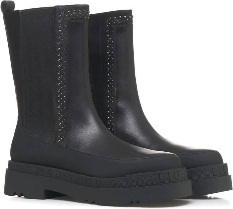 Liu Jo Studded Chelsea Boots Love 54 Black Dames