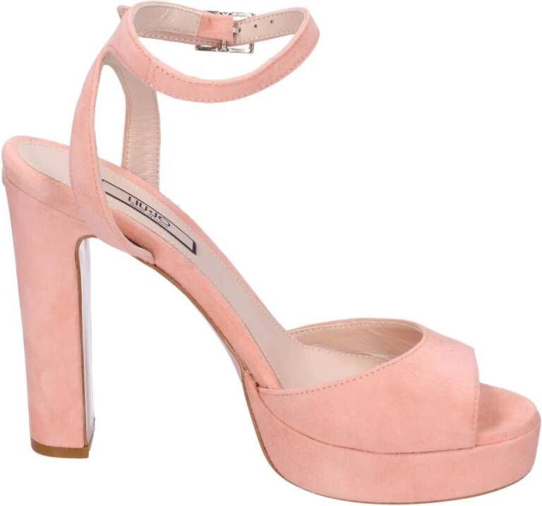 Liu Jo Suede Dames Sandalen Stijlvol Pink Dames