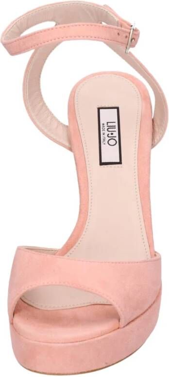 Liu Jo Suede Dames Sandalen Stijlvol Pink Dames